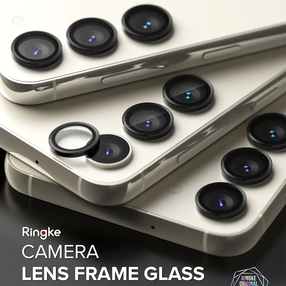 Skyddsfilm för bakre kameran Ringke för Samsung Galaxy S23+ S916 / S23 S911, Härdat glas, Svart