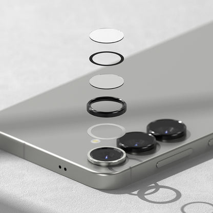 Skyddsfilm för bakre kameran Ringke för Samsung Galaxy S25 S931, Härdat glas, Svart