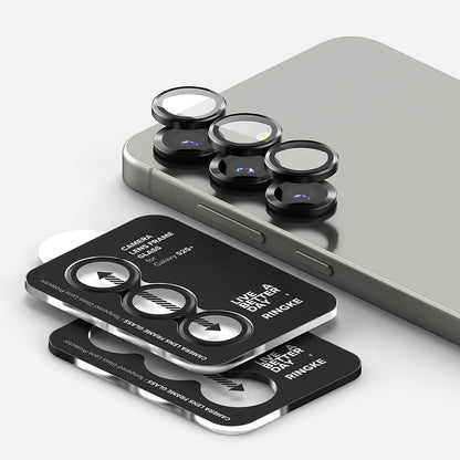 Skyddsfilm för bakre kameran Ringke för Samsung Galaxy S25 S931, Härdat glas, Svart