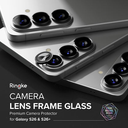 Skyddsfilm Ringke Bakre Kamera för Samsung Galaxy S26 Plus S947 / S26, Härdat Glas, Set med 2 stycken, Svart