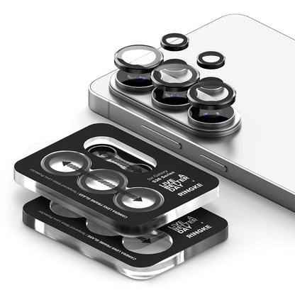 Skyddsfilm för bakre kameran Ringke för Samsung Galaxy S26 Ultra S948, Härdat glas, Set med 2 stycken, Svart