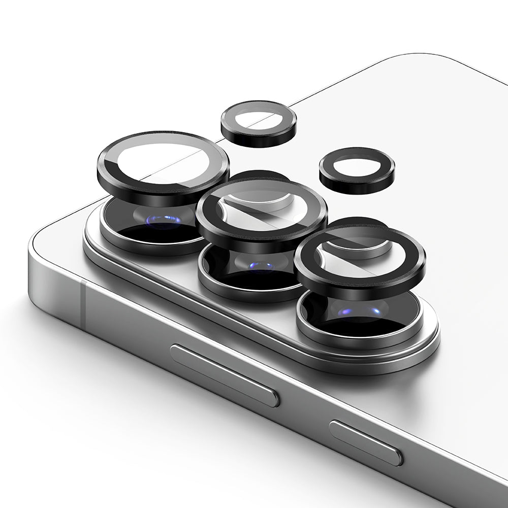 Skyddsfilm för bakre kameran Ringke för Samsung Galaxy S26 Ultra S948, Härdat glas, Set med 2 stycken, Svart