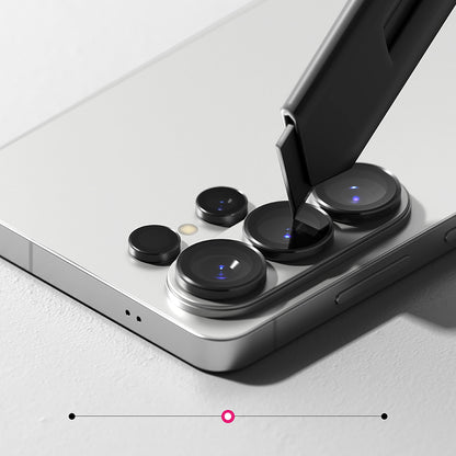 Skyddsfilm för bakre kameran Ringke för Samsung Galaxy S26 Ultra S948, Härdat glas, Set med 2 stycken, Svart