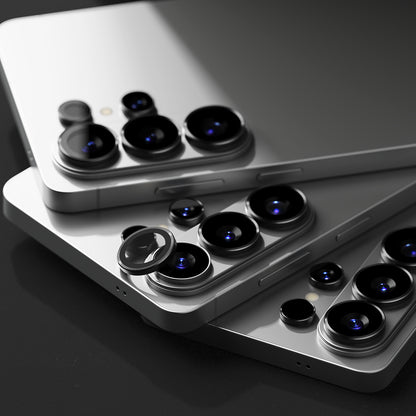 Skyddsfilm för bakre kameran Ringke för Samsung Galaxy S26 Ultra S948, Härdat glas, Set med 2 stycken, Svart