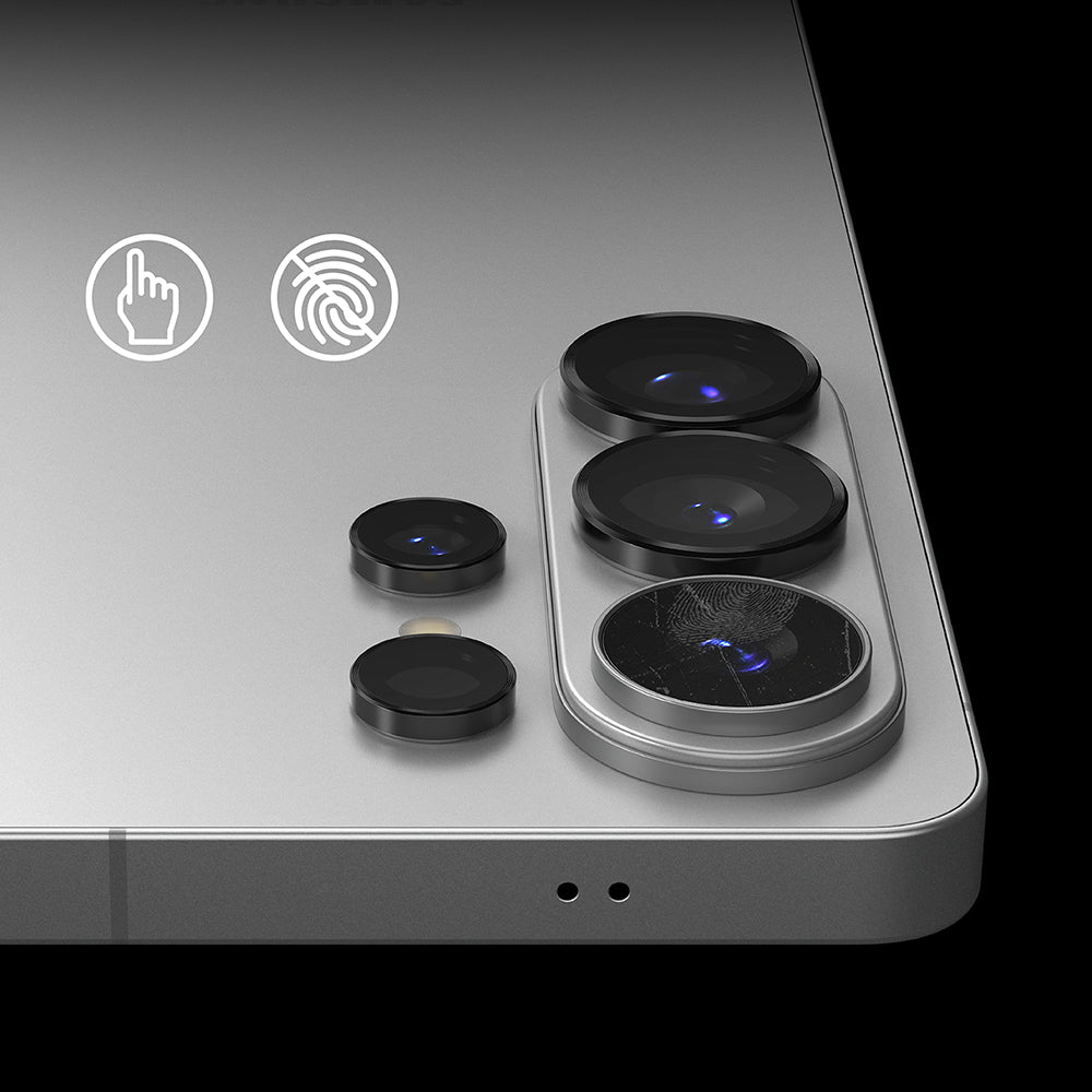 Skyddsfilm för bakre kameran Ringke för Samsung Galaxy S26 Ultra S948, Härdat glas, Set med 2 stycken, Svart