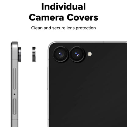 Ringke bakkameraskyddsfilm för Samsung Galaxy Z Flip8 F776, härdat glas, set om 2 stycken, svart
