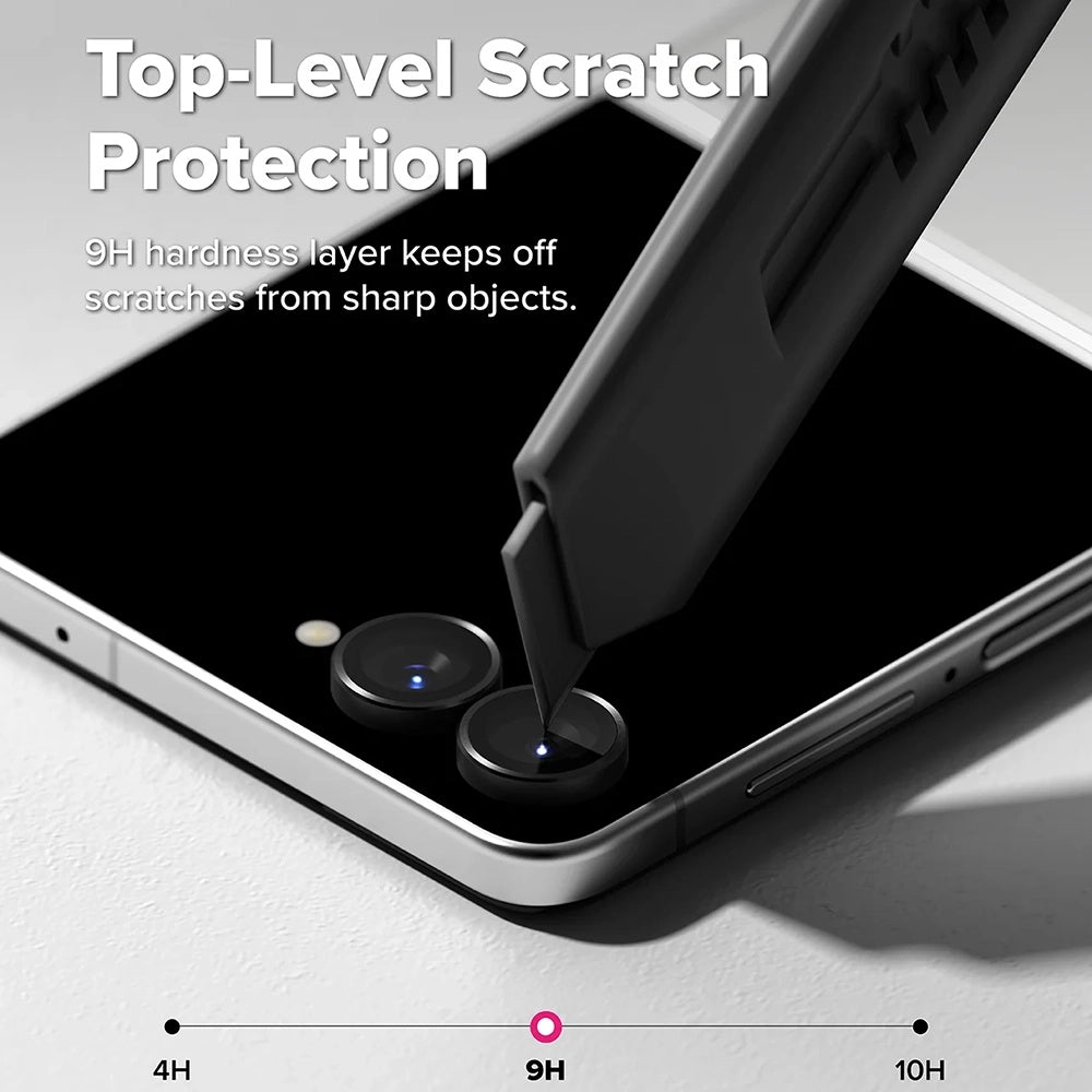 Ringke bakkameraskyddsfilm för Samsung Galaxy Z Flip8 F776, härdat glas, set om 2 stycken, svart
