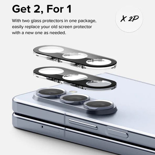 Ringke bakkameraskyddsfilm för Samsung Galaxy Z Fold5 F946, härdat glas, set om 2 stycken, transparent