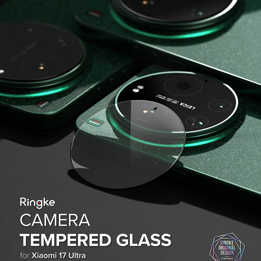 Skyddsfilm för bakre kamera Ringke för Xiaomi 17 Ultra, härdat glas, set om 2 stycken, transparent