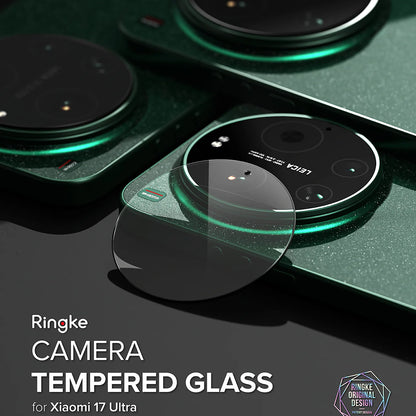Skyddsfilm för bakre kamera Ringke för Xiaomi 17 Ultra, härdat glas, set om 2 stycken, transparent