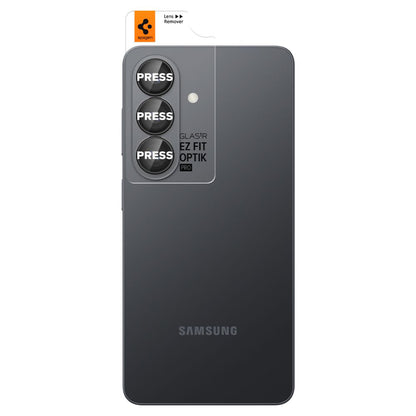 Skyddsfilm för bakre kamera Spigen GlastR EZ FIT Optik Pro HD för Samsung Galaxy S26 Plus S947, Härdat Glas, Set med 2 stycken, Svart