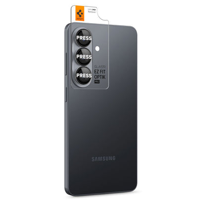 Skyddsfilm för bakre kamera Spigen GlastR EZ FIT Optik Pro HD för Samsung Galaxy S26 Plus S947, Härdat Glas, Set med 2 stycken, Svart