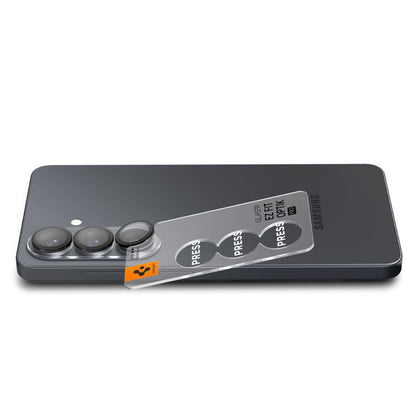Skyddsfilm för bakre kamera Spigen GlastR EZ FIT Optik Pro HD för Samsung Galaxy S26 Plus S947, Härdat Glas, Set med 2 stycken, Svart