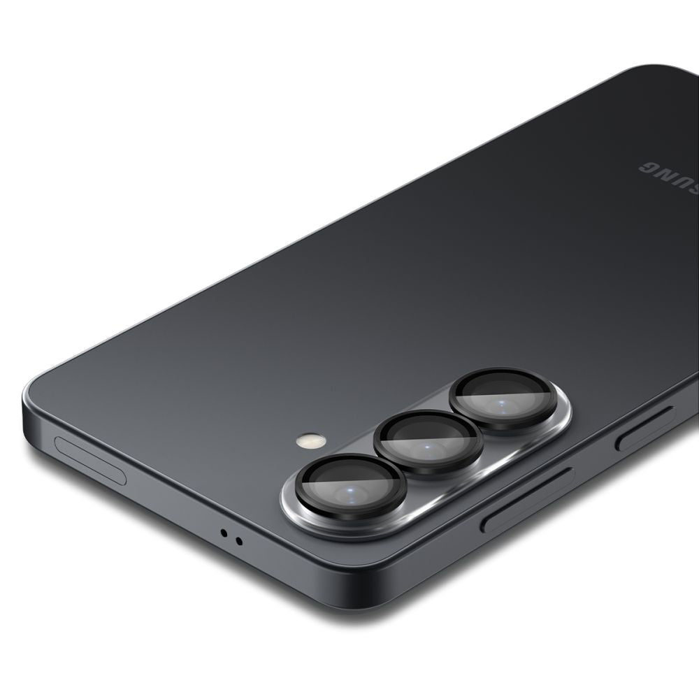 Skyddsfilm för bakre kameran Spigen GlastR EZ FIT Optik Pro HD för Samsung Galaxy S26 S942, Härdat glas, Set med 2 stycken, Svart AGL11099
