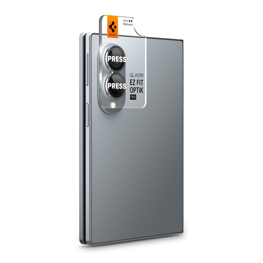 Skyddsfilm för bakre kamera Spigen GlastR EZ FIT Optik Pro HD för Samsung Galaxy Z Fold8 F971, härdat glas, set med 2 stycken, svart AGL11944