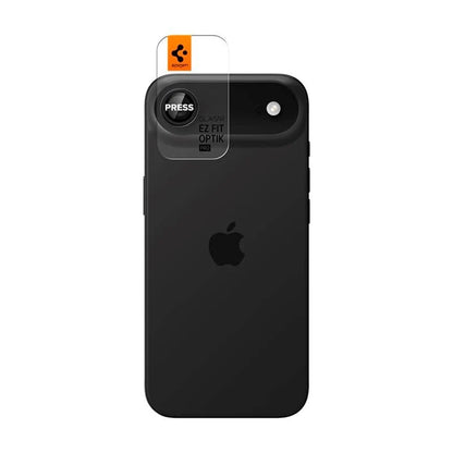 Skyddsfilm för bakre kameran Spigen GlastR EZ FIT Optik Pro för Apple iPhone 17 Air, Härdat glas, Set med 2 stycken, Svart