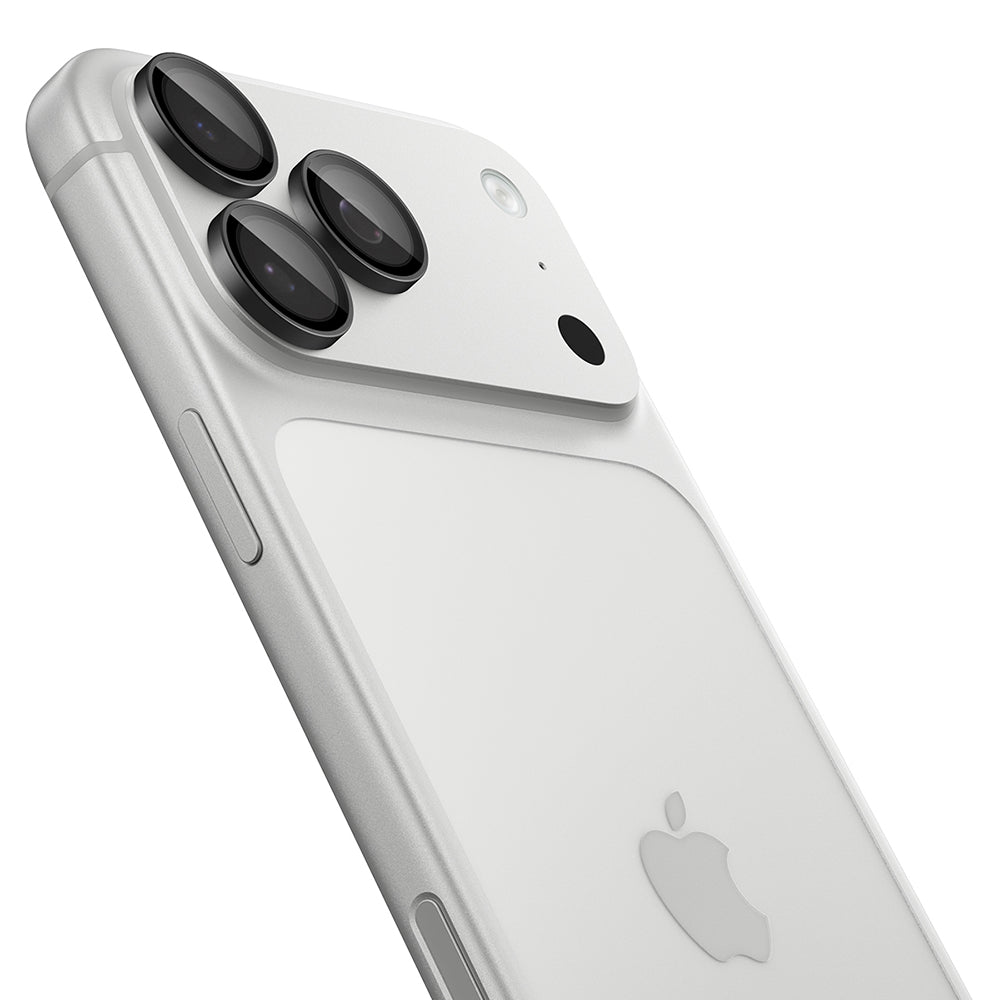 Skyddande film för bakre kamera Spigen GlastR EZ FIT Optik Pro för Apple iPhone 18 Pro / 18 Pro Max, härdat glas, set om 2 stycken, mörkgrå AGL12043