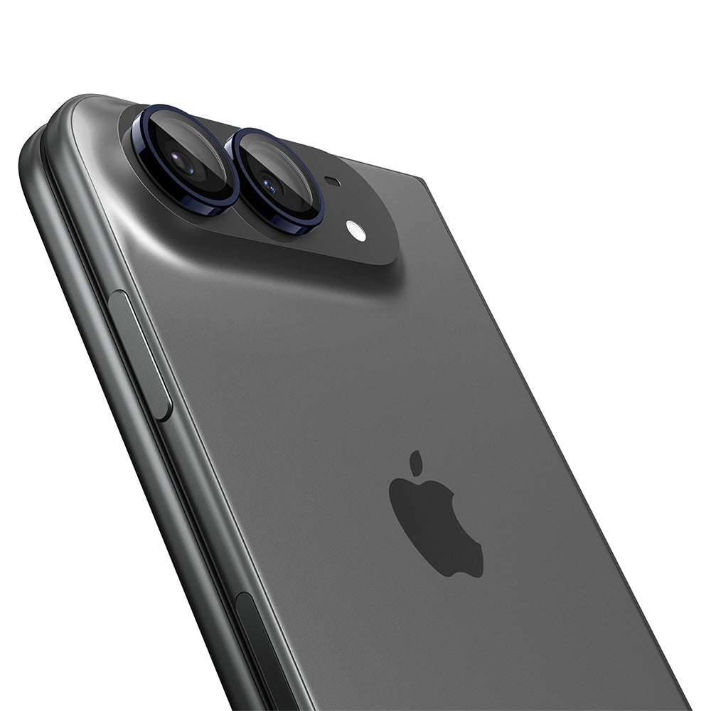 Skyddsfilm för bakre kamera Spigen GlastR EZ FIT Optik Pro för Apple iPhone Duo, härdat glas, set om 2 stycken, marinblå AGL12011