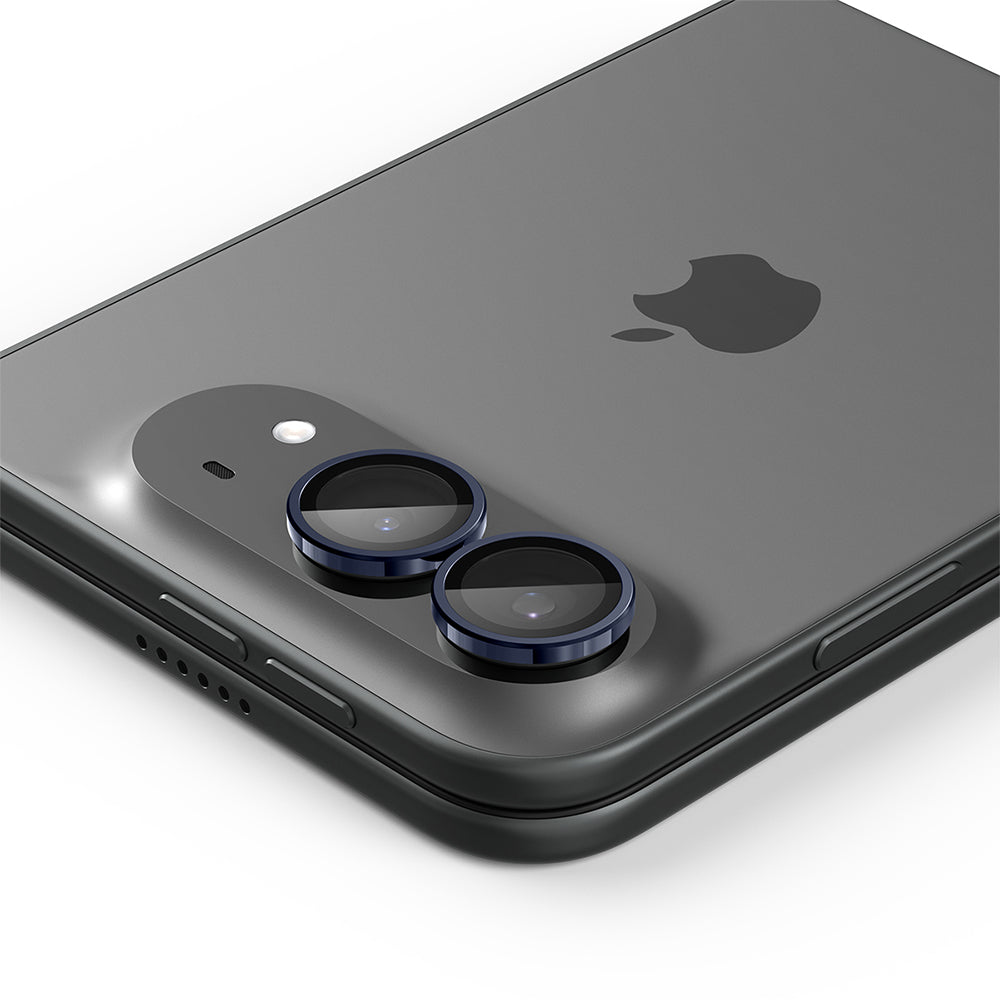 Skyddsfilm för bakre kamera Spigen GlastR EZ FIT Optik Pro för Apple iPhone Duo, härdat glas, set om 2 stycken, marinblå AGL12011