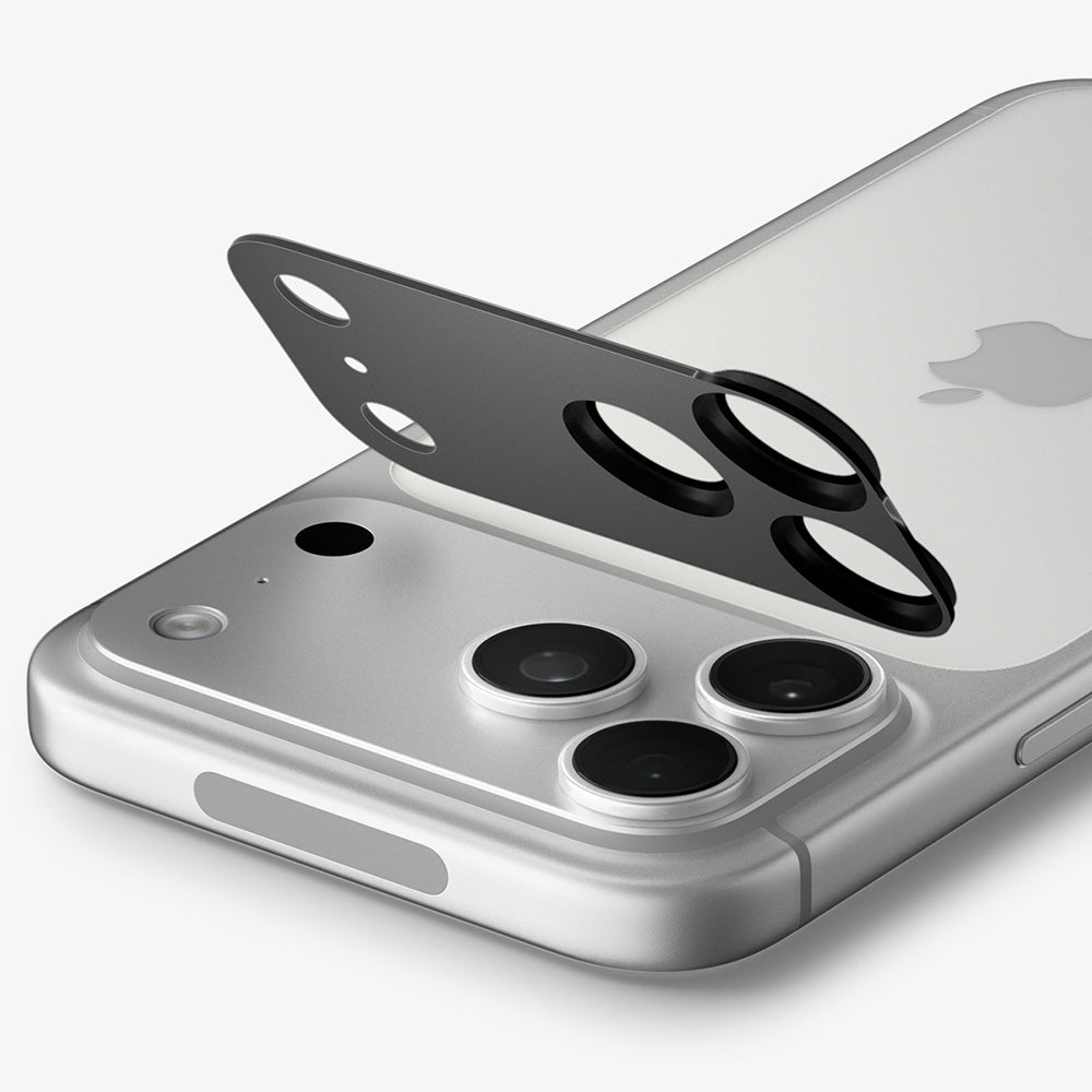Skyddsfilm för bakre kamera Spigen GlastR EZ FIT Optik Pro XL för Apple iPhone 18 Pro Max, härdat glas, mörkgrå AGL12039