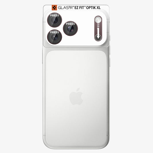 Skyddsfilm för bakre kamera Spigen GlastR EZ FIT Optik Pro XL för Apple iPhone 18 Pro Max, härdat glas, vinröd AGL12040