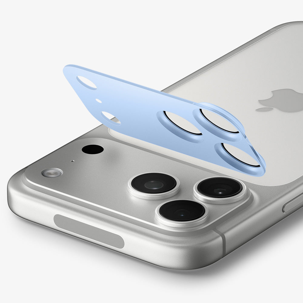 Skyddsfilm för bakre kamera Spigen GlastR EZ FIT Optik Pro XL för Apple iPhone 18 Pro, härdat glas, blå AGL12037