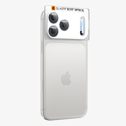 Skyddsfilm för bakre kamera Spigen GlastR EZ FIT Optik Pro XL för Apple iPhone 18 Pro, härdat glas, blå AGL12037