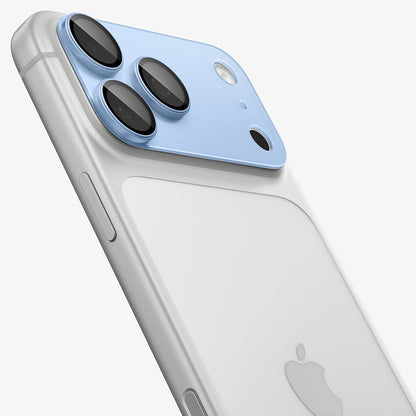 Skyddsfilm för bakre kamera Spigen GlastR EZ FIT Optik Pro XL för Apple iPhone 18 Pro, härdat glas, blå AGL12037