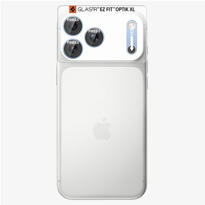 Skyddsfilm för bakre kamera Spigen GlastR EZ FIT Optik Pro XL för Apple iPhone 18 Pro, härdat glas, blå AGL12037