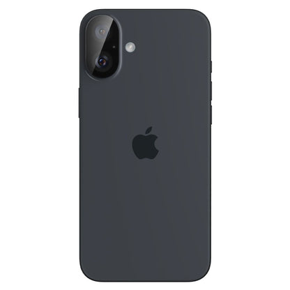 Skyddsfilm för bakre kameran Spigen GlastR Optik för Apple iPhone 16 Plus / 16, Härdat glas, Set med 2 stycken, Svart AGL07922