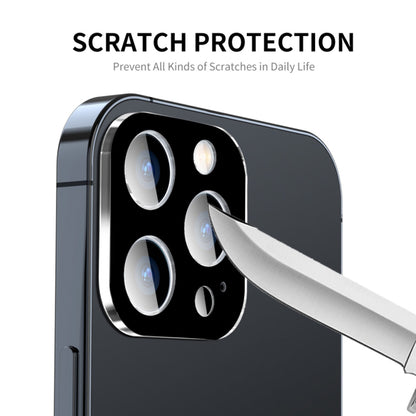 Skyddande bakre kameralinsfilm Techsuit för Apple iPhone 15 Pro Max / 15 Pro, härdat glas, svart