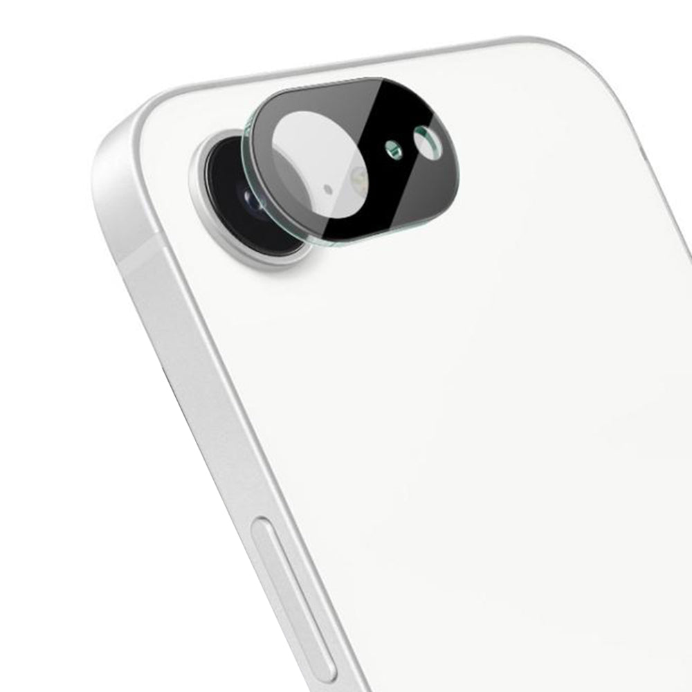 Skyddande bakre kameralinsfilm Techsuit för Apple iPhone 17e / 16e, härdat glas, svart