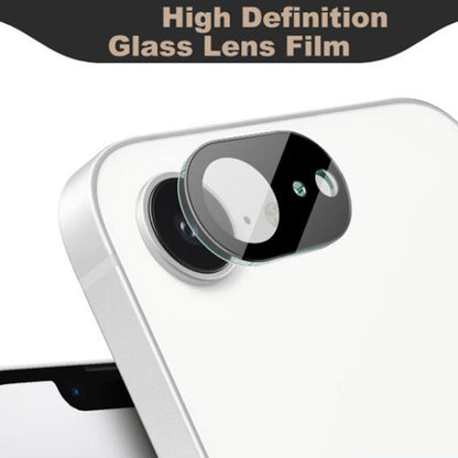 Skyddande bakre kameralinsfilm Techsuit för Apple iPhone 17e / 16e, härdat glas, svart