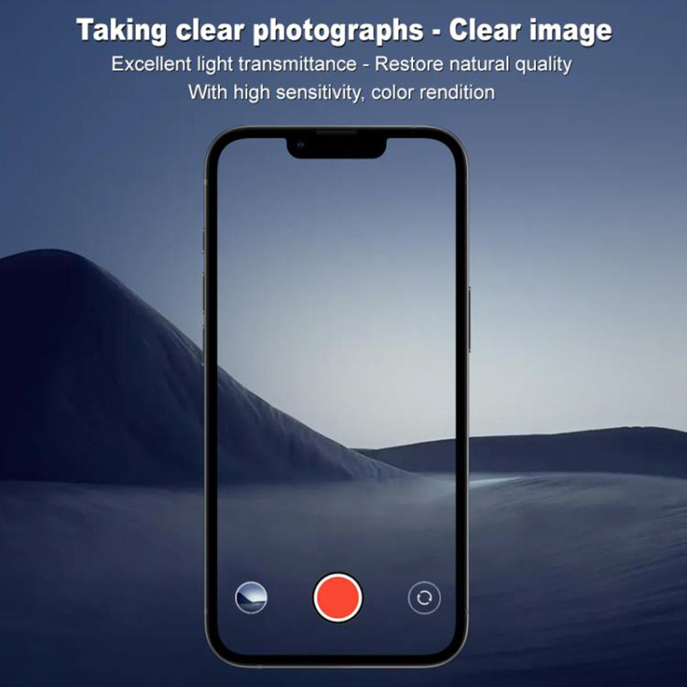 Skyddande bakre kameralinsfilm Techsuit för Apple iPhone 17e / 16e, härdat glas, svart
