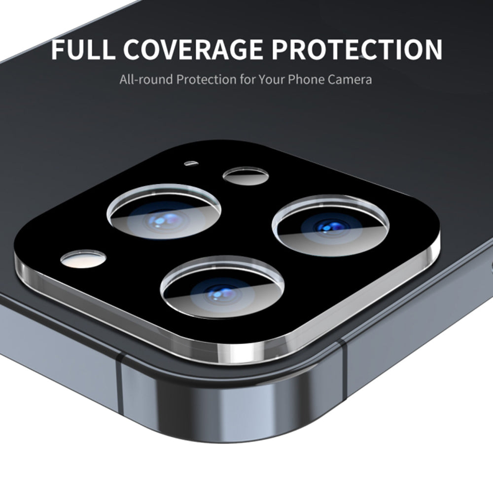 Skyddsfilm för bakre kamera Techsuit för Apple iPhone 17 Pro Max, Härdat glas, Svart