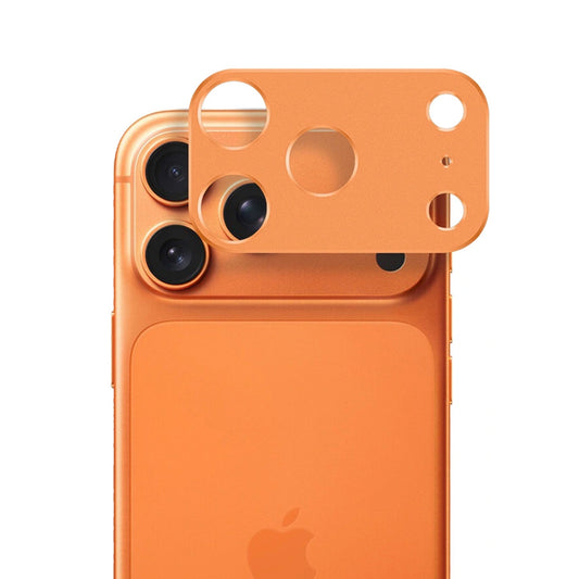 Techsuit Rear Camera Protective Film for Apple iPhone 17 Pro Max, Tempered Glass, Orange