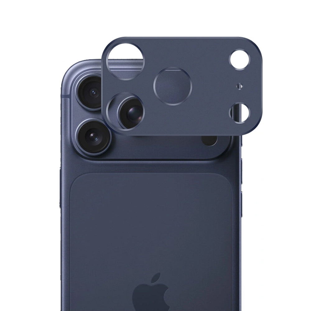 Skyddande bakre kameraskydd Techsuit för Apple iPhone 17 Pro, härdat glas, mörkblå