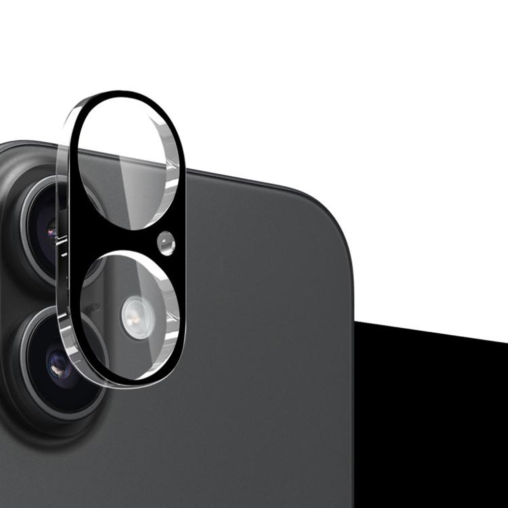 Skyddsfilm för bakre kamera Techsuit för Apple iPhone 17, Härdat glas, Svart