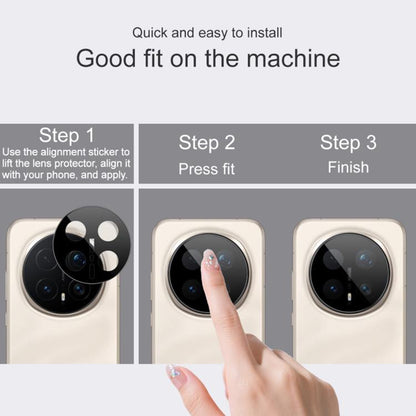 Skyddsfilm för bakre kamera Techsuit för Honor Magic8 Pro, Härdat glas, Svart