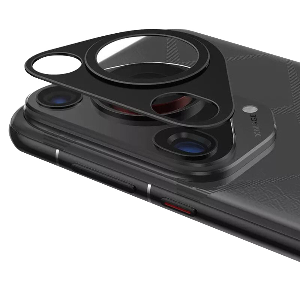 Skyddsfilm för bakre kamera Techsuit för Huawei Pura 70 Ultra, Härdat glas, Svart