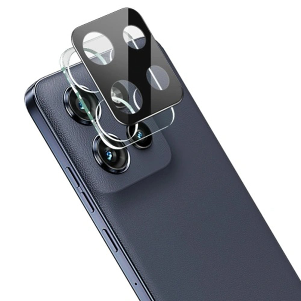 Skyddsplast för bakre kamera Techsuit för Motorola Moto G86, härdat glas, svart