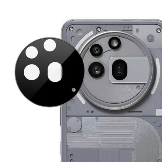Skyddande bakre kameraskydd Techsuit för Nothing Phone (3a) Pro, härdat glas, svart