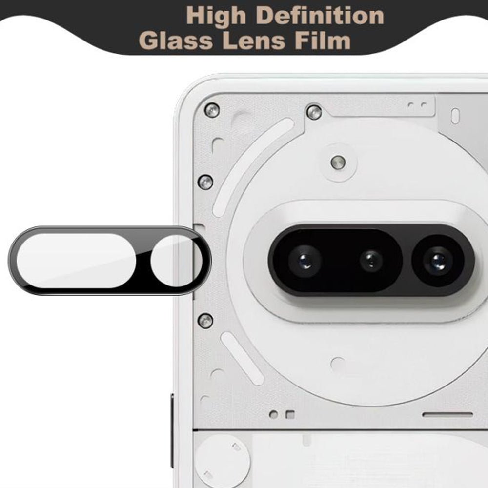 Skyddsfilm för bakre kamera Techsuit för Nothing Phone (3a), härdat glas, svart