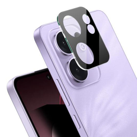 Skyddande bakre kameraskydd Techsuit för Oppo Reno13 FS 5G / Reno13 F 4G / Reno13 F, härdat glas, svart