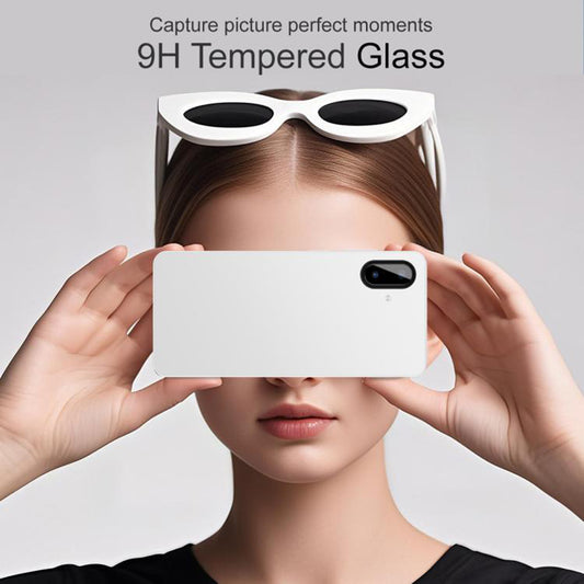 Skyddsfodral för bakre kamera Techsuit för Samsung Galaxy A07 4G A075, härdat glas, svart