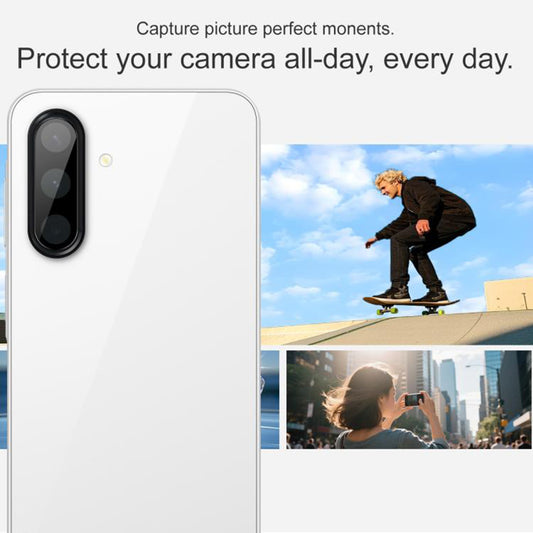 Skyddande bakre kameraskydd Techsuit för Samsung Galaxy A17 4G / A17 5G, härdat glas, svart