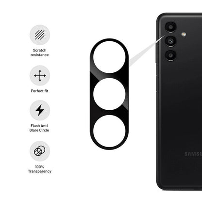 Skyddsfodral för bakre kamera Techsuit för Samsung Galaxy S24+ S926, härdat glas, svart