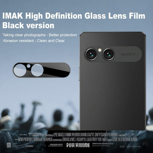 Skyddsplast för bakre kamera Techsuit för Sony Xperia 10 VII, härdat glas, svart