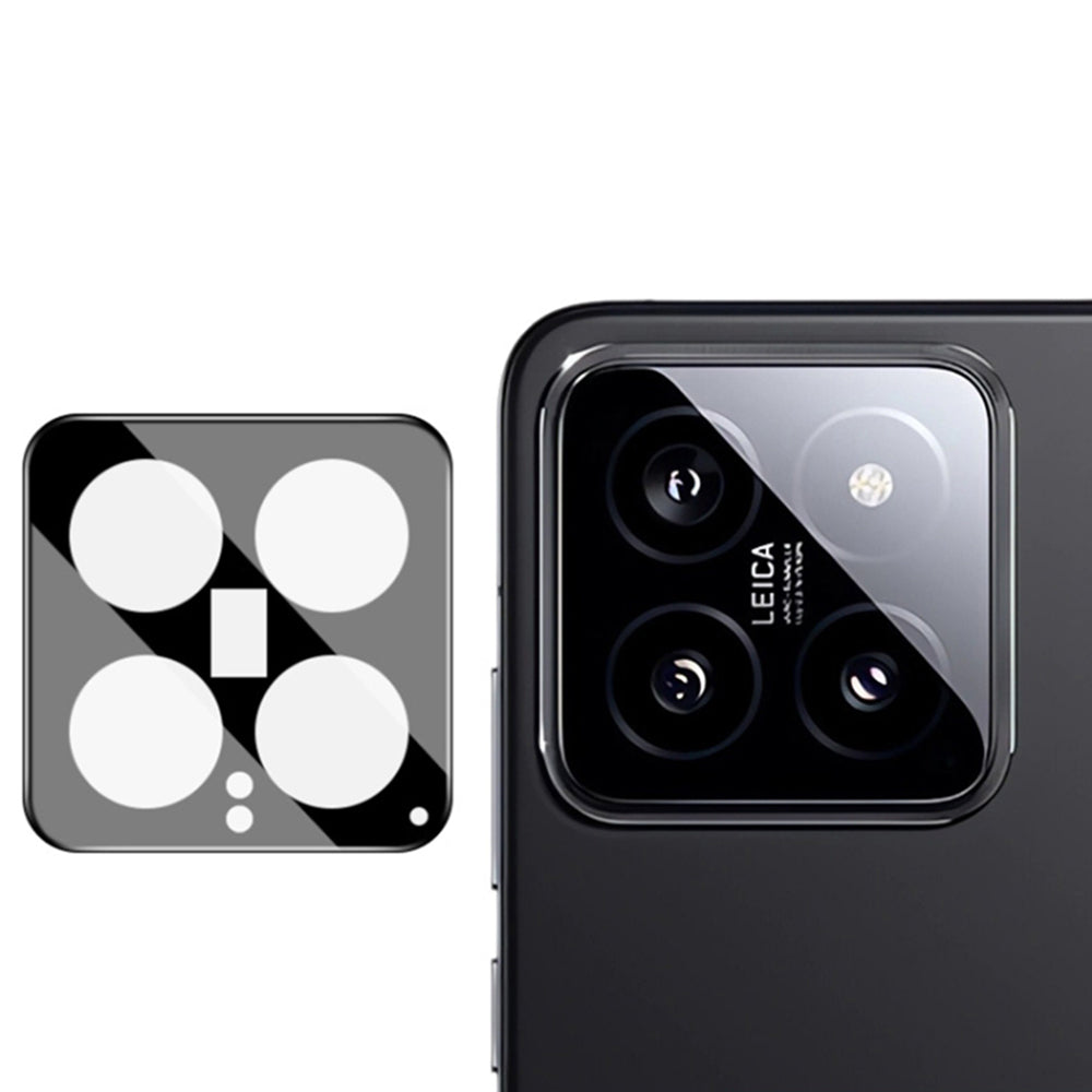 Skyddsplast för bakre kamera Techsuit för Xiaomi 14, härdat glas, svart