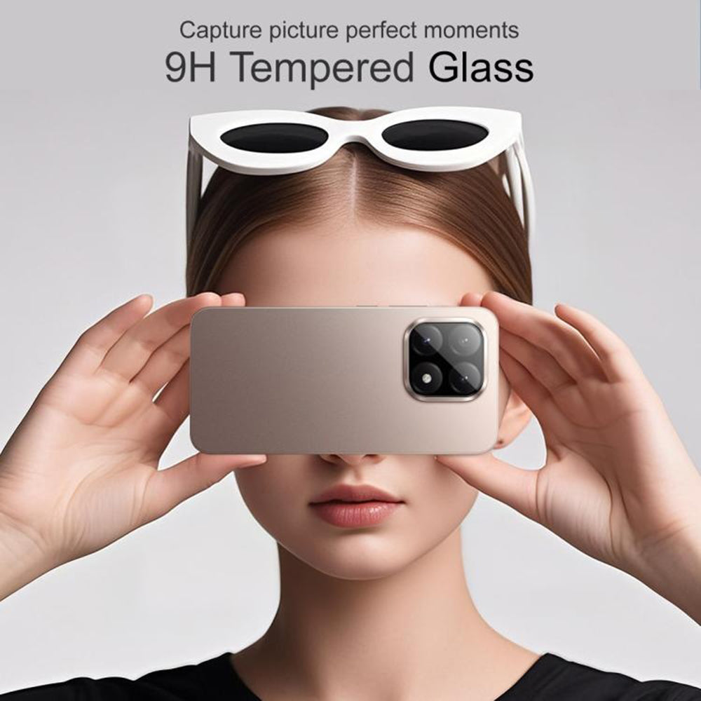 Skyddsplast för bakre kamera Techsuit för Xiaomi 15T Pro, härdat glas, svart